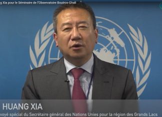 Vidéo – Intervention de Huang Xia pour le Séminaire de l’Observatoire Boutros-Ghali