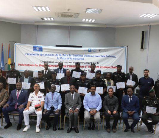 Formation sur la prévention du recrutement et de l’utilisation des enfants comme soldats par la Rwanda Peace Academy