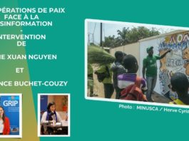 Les opérations de paix face à la désinformation – Intervention d’Anne Xuan Nguyen et Clémence Buchet-Couzy