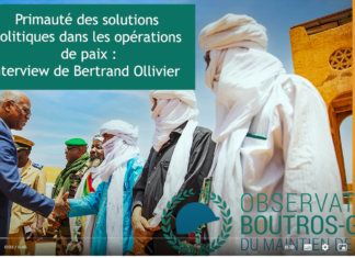 Vidéo – Les Opérations de paix et la primauté des solutions politiques aux conflits. Portée et défis du rôle de la médiation