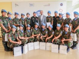 Cérémonie de remise des diplômes de la formation au français sur objectifs militaires de l’Institut français du Cambodge