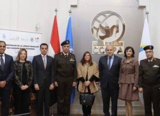Première formation au français pour les casques bleus égyptiens