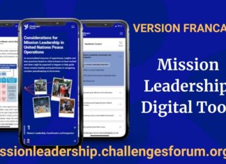 Challenges Forum : nouvelle boite à outils en ligne pour préparer les leaders des opérations de paix