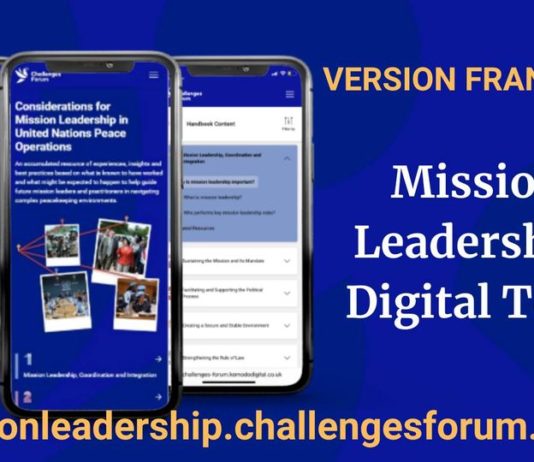 Challenges Forum : nouvelle boite à outils en ligne pour préparer les leaders des opérations de paix
