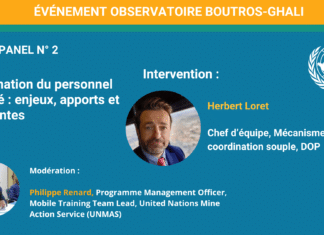 Vidéo : intervention d’Herbert Loret (DOP) lors du Séminaire de l’Observatoire Boutros-Ghali à Entebbe