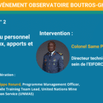 Vidéo : intervention du Colonel Same Piccard (EIFORCES) lors du Séminaire de l’Observatoire Boutros-Ghali à Entebbe
