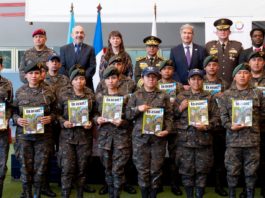 Formation du personnel en uniforme du Guatemala et du Bélize en amont de son déploiement en Haïti