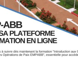 Lancement de la plateforme de formation en ligne de l’École de maintien de la paix de Bamako