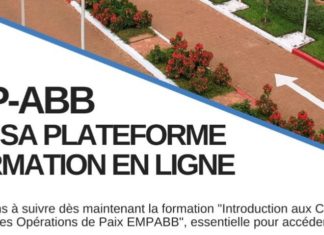 Lancement de la plateforme de formation en ligne de l’École de maintien de la paix de Bamako
