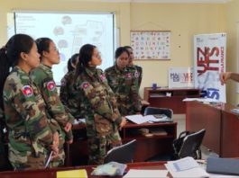 Formation au français pour les femmes Casques bleus cambodgiennes