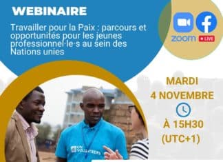 Webinaire – Travailler pour la Paix : parcours et opportunités pour les jeunes professionnel·le·s au sein des Nations unies