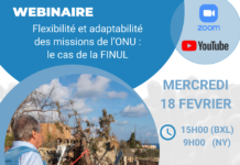 Webinaire de présentation : Flexibilité et adaptabilité des missions de l’ONU : le cas de la FINUL