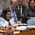 Lettre d’information de juin 2026 Leonor Zalabata Torres, représentante permanente de la Colombie auprès des Nations unies et présidente du Conseil de sécurité pour le mois de juin, préside la réunion du Conseil de sécurité consacrée aux opérations de maintien de la paix des Nations unies. Crédit photo : UN Photo/Eskinder Debebe
